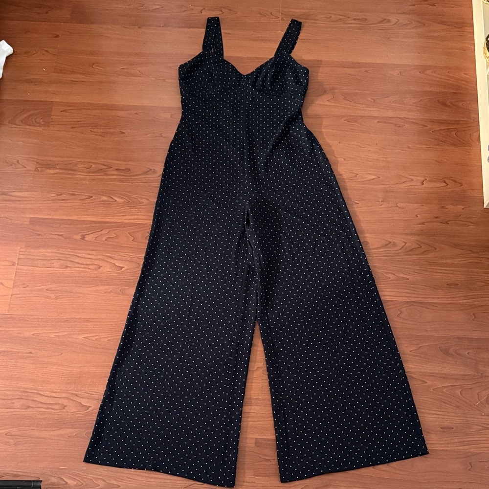 Bailey 44 - Dark Blue Polka Dot Jumpsuit